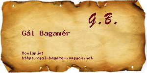 Gál Bagamér névjegykártya